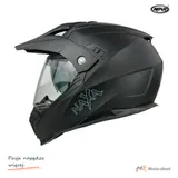 Kask crossowy Naxa CO3 czarny mat XXL szybka, blenda — ujęcie 2