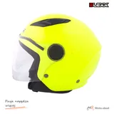 Kask motocyklowy otwarty dziecięcy BLEXX YA-215 żółty fluo XL ECER22.06 Homologacja ECE — ujęcie 3