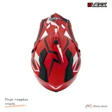 Kask crossowy BLEXX Dziecięcy MD-911 Junior czerwony/czarny L Homologacja ECE — ujęcie 6