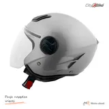 Kask motocyklowy otwarty City-Bike WL-202 srebrny rozmiar XS ECER22.05 — ujęcie 2