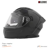 Kask zamknięty z blendą i lampą LED BLEXX FF953 czarny S ECER22.06 — ujęcie 2