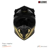 Kask crossowy BLEXX Dziecięcy MD-911 Junior czarny mat/złoty L Homologacja ECE 22.06 — ujęcie 3