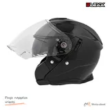 Kask motocyklowy otwarty z blendą BLEXX OF-835 czarny S Homologacja ECE R22.06 — ujęcie 2