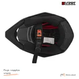 Kask crossowy BLEXX YS-217 czarny mat/grafit/pomarańczowy 2XL Homologacja ECE R22.06 — ujęcie 8