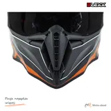 Kask crossowy BLEXX MD-902 czarny/pomarańczowy Matowy rozmiar M Homologacja ECE R22.06 — ujęcie 4
