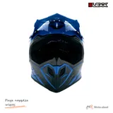 Kask crossowy BLEXX Dziecięcy MD-911 Junior niebieski/czarny S Homologacja ECE — ujęcie 3