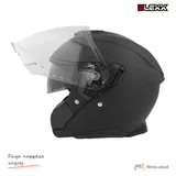 Kask motocyklowy otwarty z blendą BLEXX OF-835 czarny mat L Homologacja ECE R22.06 — ujęcie 2