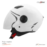 Kask motocyklowy otwarty City-Bike WL-202 biały rozmiar L ECER22.06 — ujęcie 2