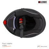 Kask motocyklowy szczękowy z blendą BLEXX YA-967 czarny XS ECER22.06 — ujęcie 8
