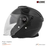 Kask motocyklowy otwarty z blendą BLEXX OF-835 czarny S Homologacja ECE R22.06 — ujęcie 3