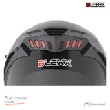 Kask zamknięty z blendą i lampą LED BLEXX FF953 czarny S ECER22.06 — ujęcie 7