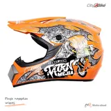 Kask crossowy City-Bike WL-905 Tatan pomarańczowy XL — ujęcie 2