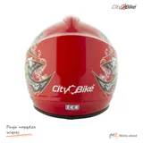Kask crossowy City-Bike Dziecięcy WL-801A Junior Tatan czerwony L — ujęcie 3