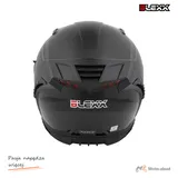 Kask zamknięty z blendą i lampą LED BLEXX FF953 czarny S ECER22.06 — ujęcie 6