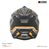 Kask crossowy BLEXX YS-217 czarny mat/grafit/pomarańczowy 2XL Homologacja ECE R22.06 — ujęcie 6