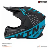 Kask crossowy BLEXX MD-902 czarny/niebieski Matowy rozmiar M Homologacja ECE R22.06 — ujęcie 2