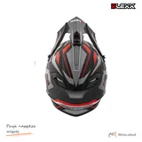 Kask crossowy BLEXX YS-217 czarny mat/grafit/czerwony XS Homologacja ECE R22.06 — ujęcie 7