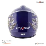 Kask crossowy City-Bike Dziecięcy WL-801A Junior Tatan niebieski L — ujęcie 3