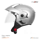 Kask otwarty City-Bike WL-703-2 srebrny XS Blenda POWYSTAWOWY — ujęcie 3