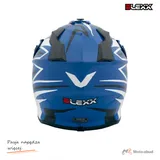 Kask crossowy BLEXX Dziecięcy MD-911 Junior niebieski/czarny S Homologacja ECE — ujęcie 5