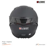 Kask zamknięty z blendą i lampą LED BLEXX FF953 grafit mat XL ECER22.06 — ujęcie 6