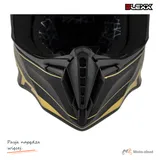 Kask crossowy BLEXX MD-902 czarny/grafit Matowy rozmiar XXL Homologacja ECE R22.06 — ujęcie 12