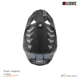 Kask crossowy BLEXX MD-902 czarny/grafit Matowy rozmiar XXL Homologacja ECE R22.06 — ujęcie 4