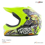 Kask crossowy City-Bike Dziecięcy WL-801A Junior Tatan Seledynowy L — ujęcie 2
