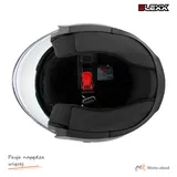 Kask motocyklowy otwarty z blendą BLEXX YA-620 grafit XS ECER22.06 — ujęcie 6