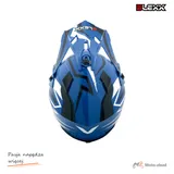 Kask crossowy BLEXX Dziecięcy MD-911 Junior niebieski/czarny S Homologacja ECE — ujęcie 6