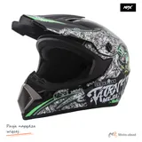 Kask crossowy MPX WL-905 Tatan czarny z zielonym XS — ujęcie 1