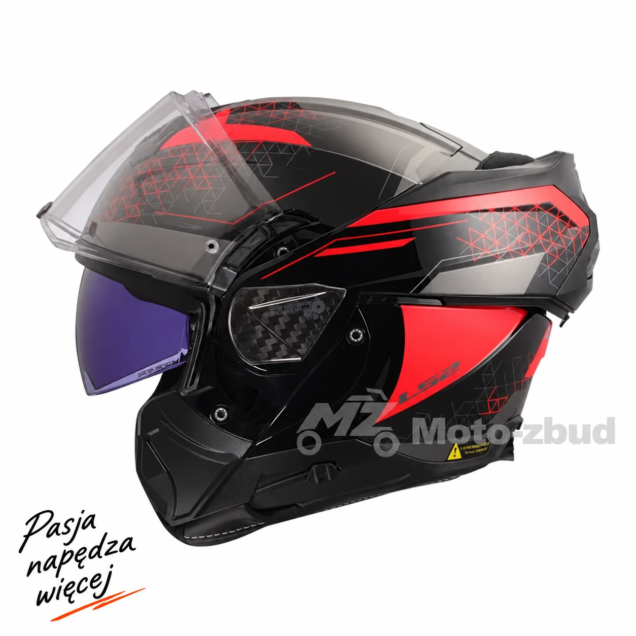 Kask LS2 FF910 advant II astral red S — ujęcie 3