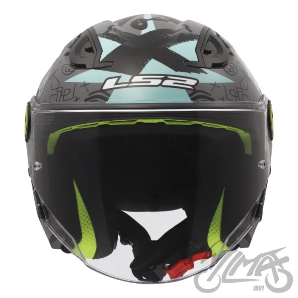 Kask LS2 OF622 funny II Scribble Grey Blue — rozmiar M — ujęcie 3