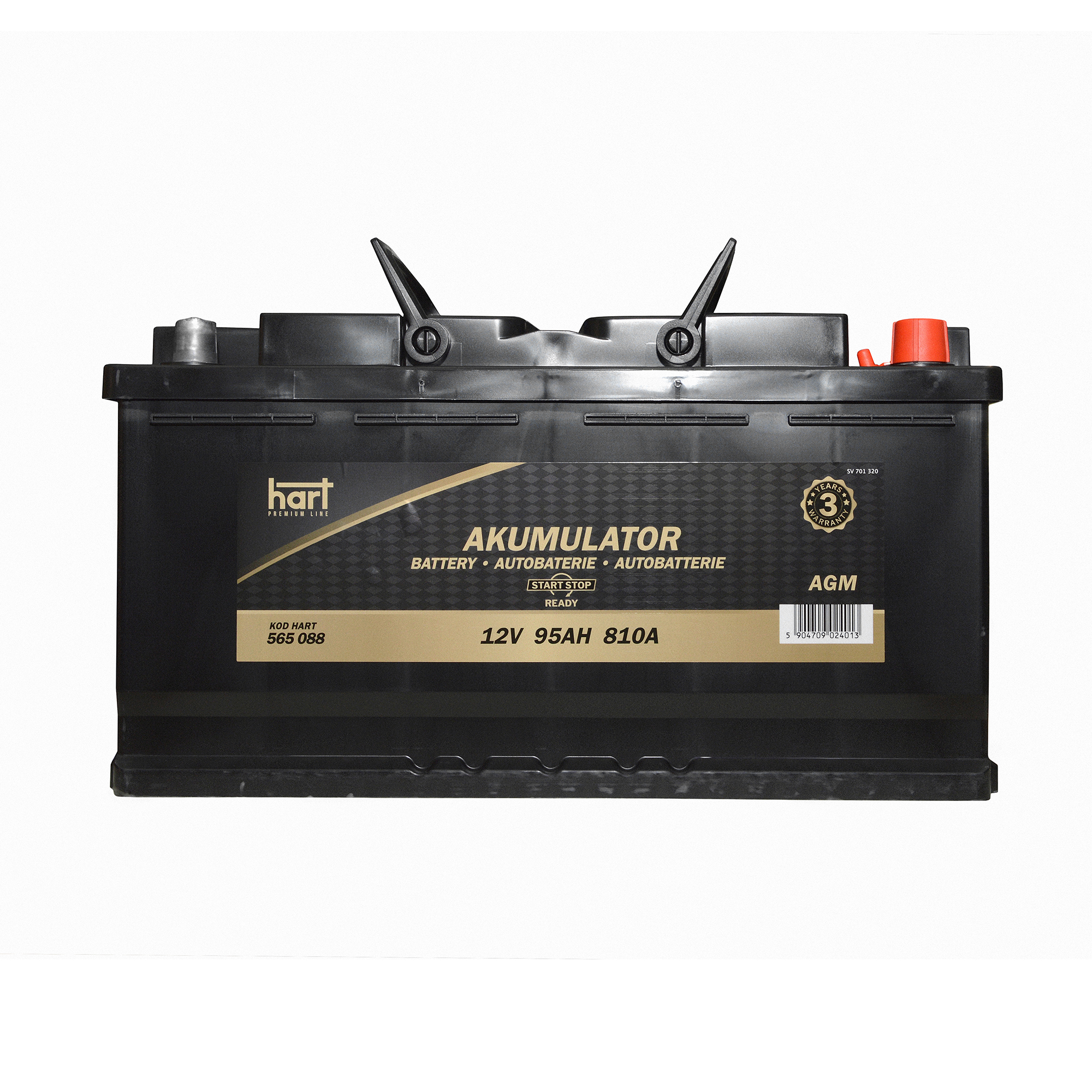Akumulator 95 Ah 810A AGM P+ Premium HART 565 088 — ujęcie 2