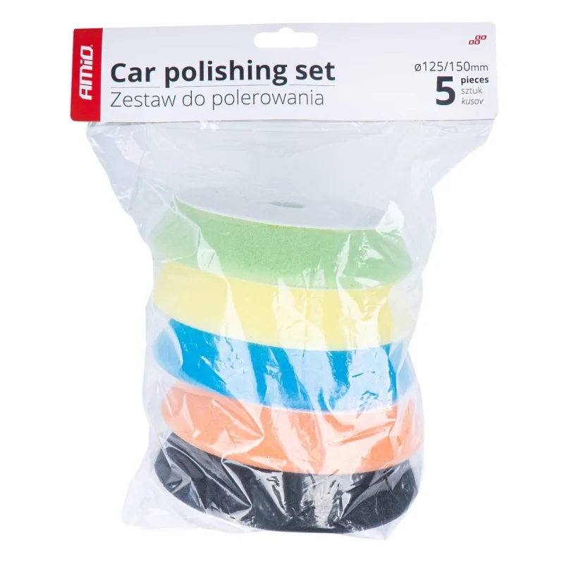 Zestaw gąbek do polerowania gąbki polerskie 5 szt. 125mm/150mm — ujęcie 4