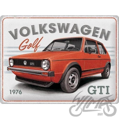 Tablica plakat 30 × 40 vw golf GTI 1976 23341