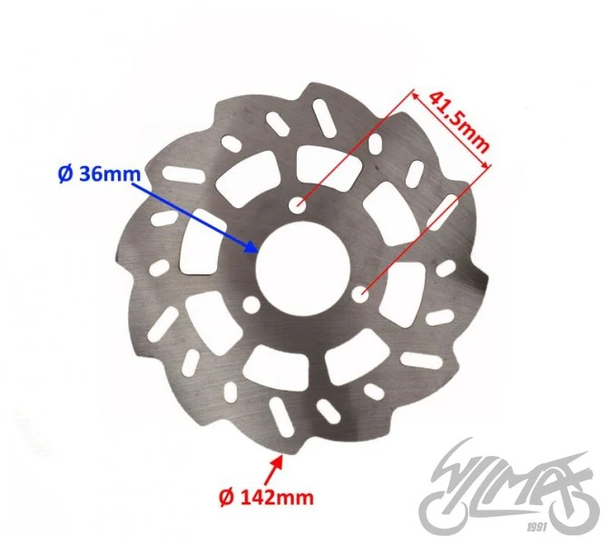 Tarcza hamulca przedniego tył mini pocket cross ATV — ujęcie 2