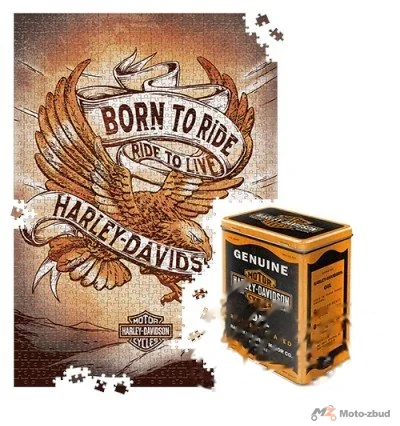 Puszka l puzzle h-d born to ride eagle 3 56014