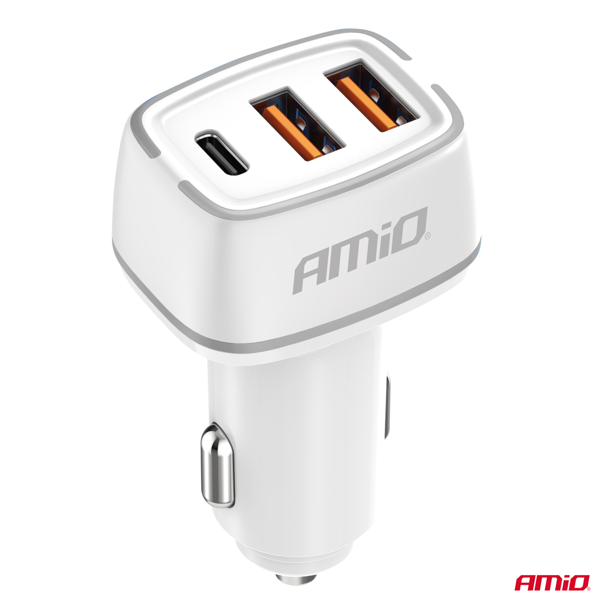 Ładowarka samochodowa 2x USB-A + USB-C 32 W — ujęcie 2
