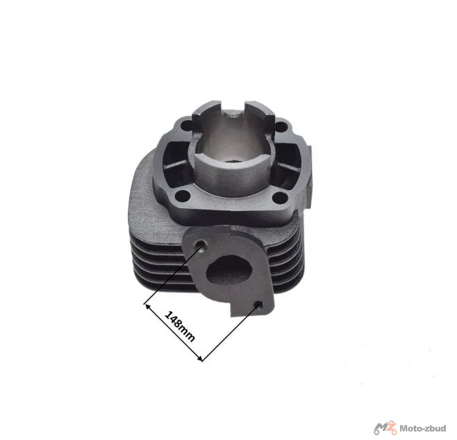 Cylinder 50 cm³ 2T 40,00 tłok z okienkami sworzeń 10 — ujęcie 3