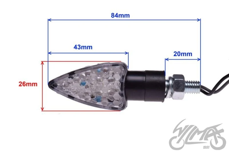 Kierunkowskazy LED 12 V AM1333 — para — ujęcie 2