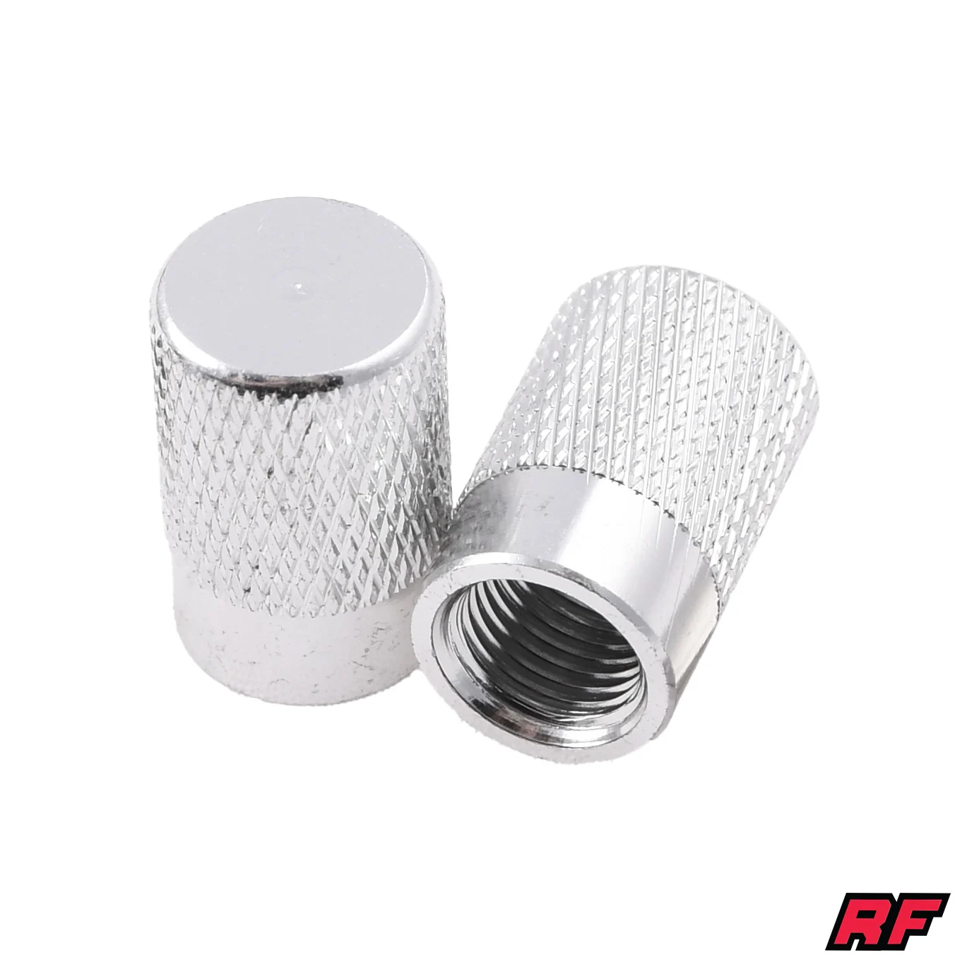 Nakrętka wentyla Racing Force roller srebrna 2szt — ujęcie 1