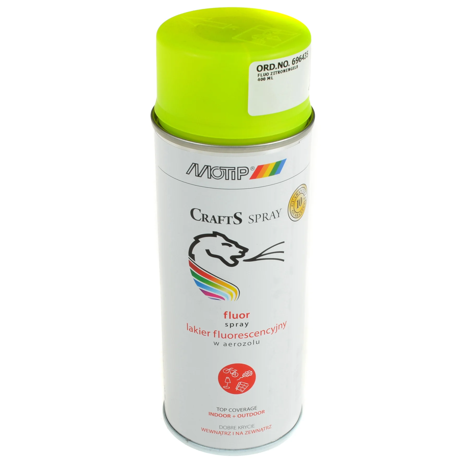 Crafts spray lakier uniwersalny fluo żółty 400 ml — ujęcie 1