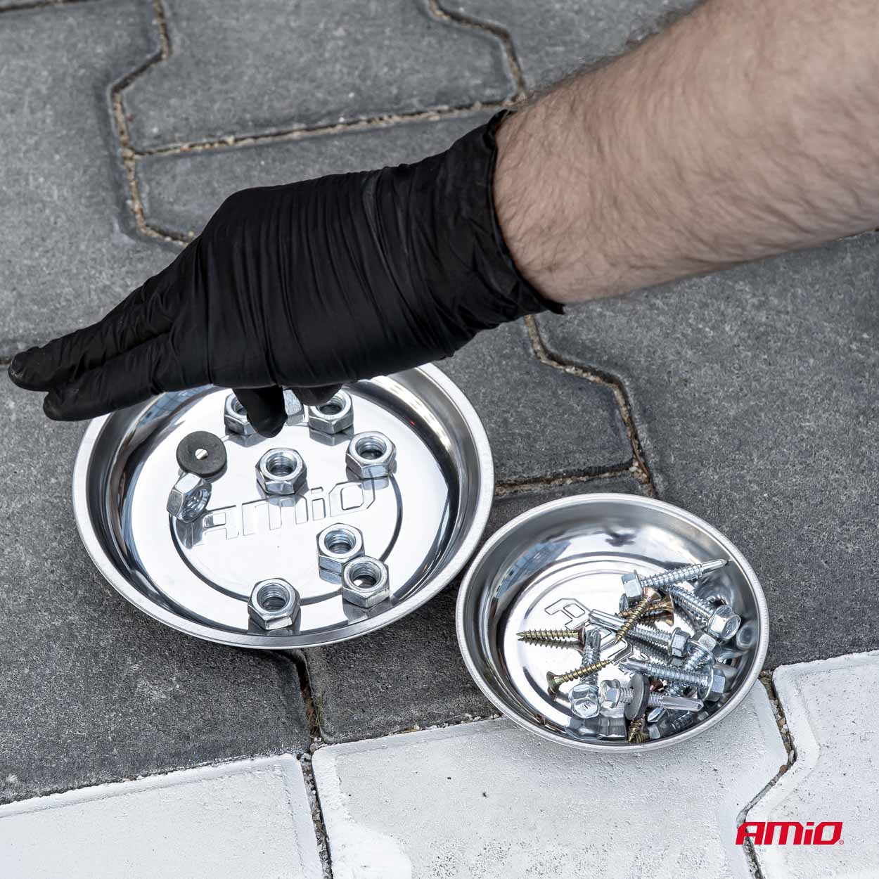 Zestaw misek magnetycznych ze stali nierdzewnej 110 mm 150 mm — ujęcie 2