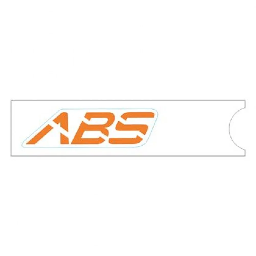 Naklejka "ABS" na błotnik przód pomarańcz prawa (nr kat.1210343-012000) (Zontes ZT 350-GK)