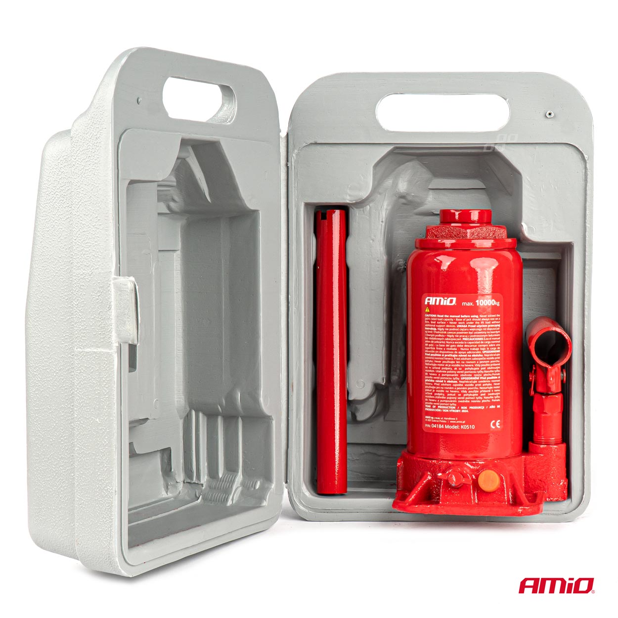 Podnośnik hydrauliczny słupkowy 10T 10000 kg PVC box — ujęcie 6
