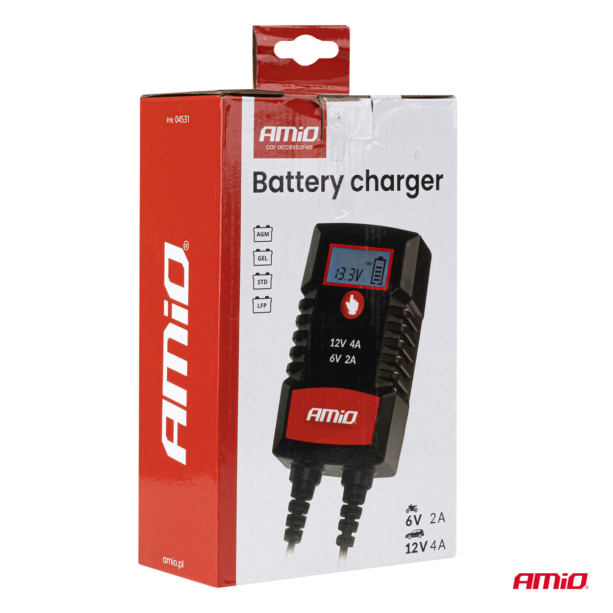 Prostownik cyfrowy AGM GEL STD LFP MAX 4A 6 V 12 V PRO HOOK — ujęcie 11
