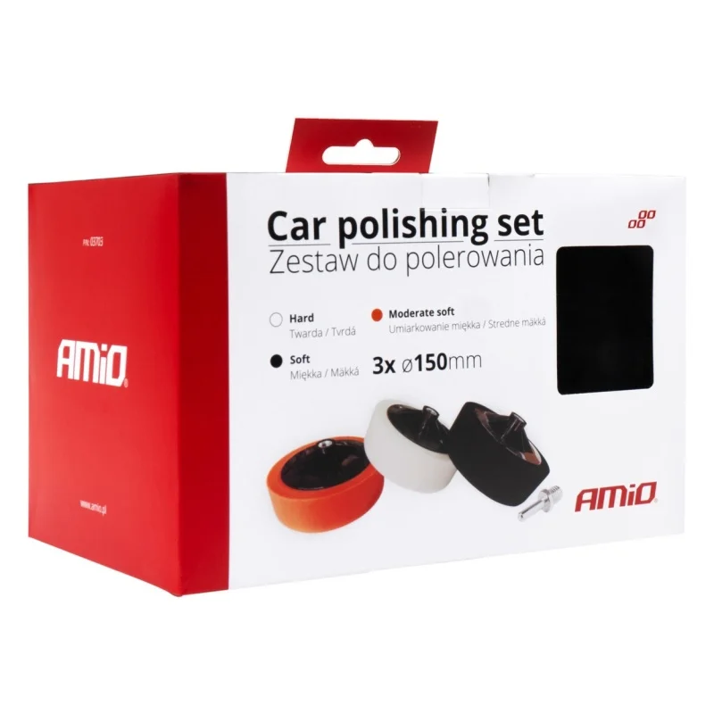 Zestaw gąbek do polerowania gąbki polerskie 3x150mm + adapter M14 — ujęcie 2