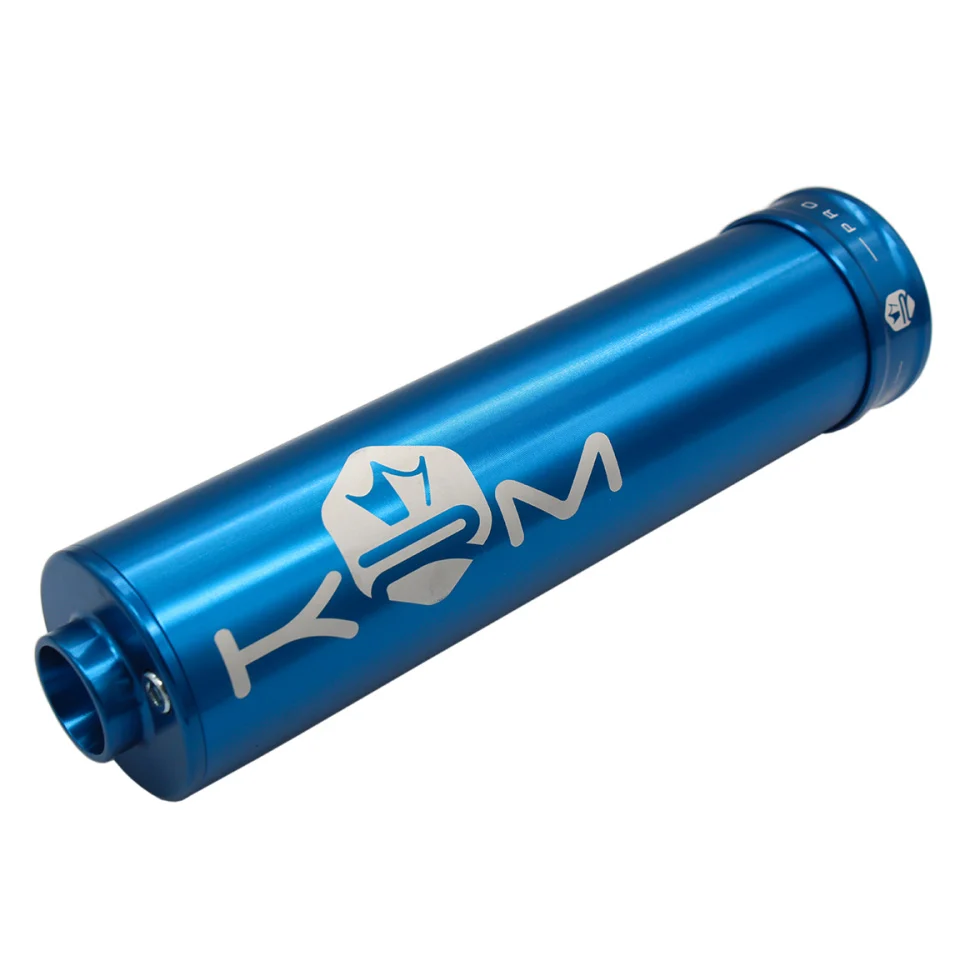 Końcówka wydechu KRM Pro Ride aluminium niebieska 50-70 cm³ — ujęcie 1