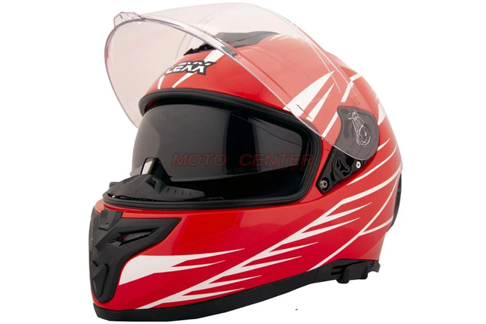 Kask zamknięty z blendą BLEXX MD-820 czerwono-biały rozmiar S ECER22.06 — ujęcie 4